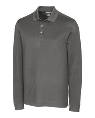 Cutter & Buck Polos S / Elemental Grey Cutter & Buck - Men's Advantage Pique Long Sleeve Polo