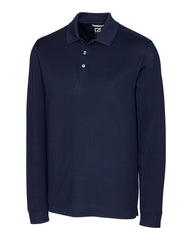 Cutter & Buck Polos S / Liberty Navy Cutter & Buck - Men's Advantage Pique Long Sleeve Polo