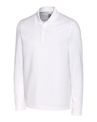 Cutter & Buck Polos S / White Cutter & Buck - Men's Advantage Pique Long Sleeve Polo