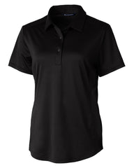 Cutter & Buck Polos XS / Black Cutter & Buck - Women's Prospect Textured Stretch Short Sleeve Polo