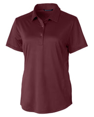 Cutter & Buck Polos XS / Bordeaux Cutter & Buck - Women's Prospect Textured Stretch Short Sleeve Polo