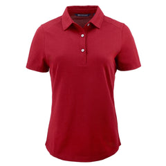 Cutter & Buck Polos XS / Cardinal Red Cutter & Buck - Women's Advantage Recycled-Tri-Blend Pique Polo