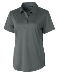 Cutter & Buck Polos XS / Elemental Grey Cutter & Buck - Women's Prospect Textured Stretch Short Sleeve Polo