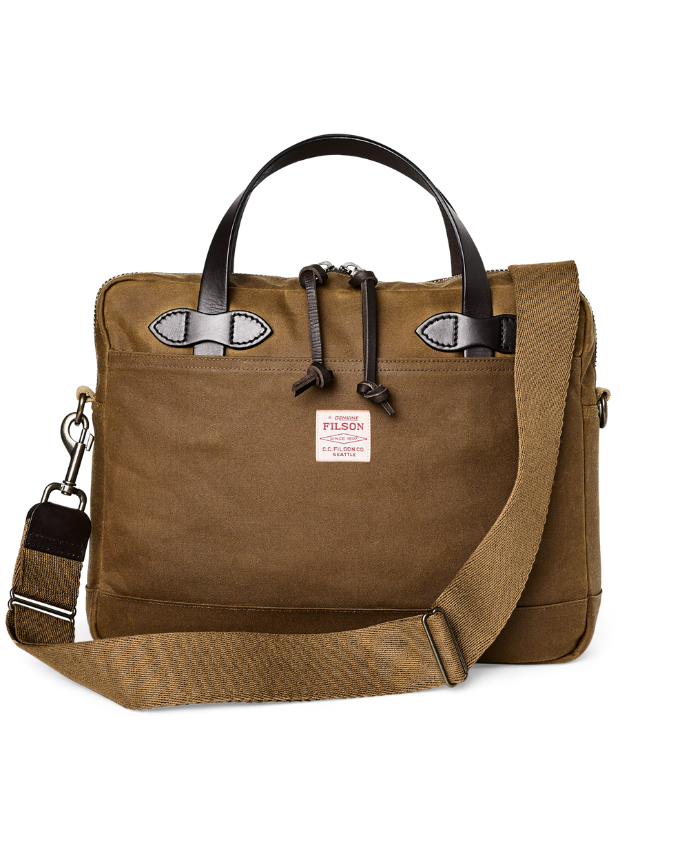 Filson Bags 9L / Dark Tan Filson - Ripstop Tin Cloth Compact Briefcase
