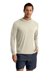 Free Fly T-Shirts S / Heather Birch Free Fly - Men's Elevate Lightweight Hoodie