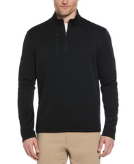 Callaway Layering S / Black Callaway - Men's Diamond Quilted Fleece 1/4-Zip