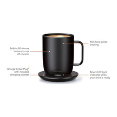 Ember Accessories 10oz / Black Ember - Temperature Control Smart Mug 10oz