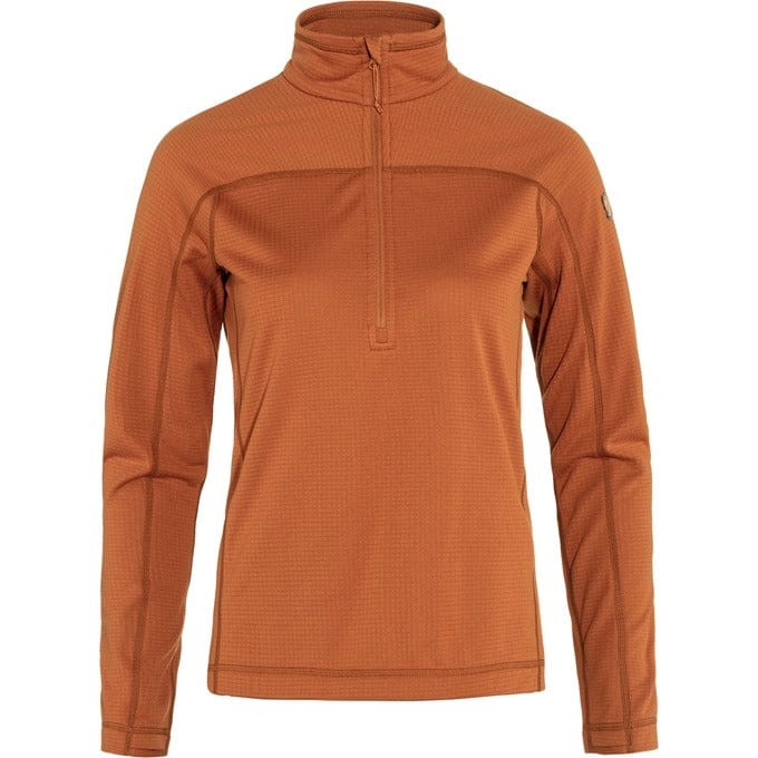 Fjällräven Layering XS / Terracotta Brown FJÄLLRÄVEN - Women's Abisko Lite Half Zip