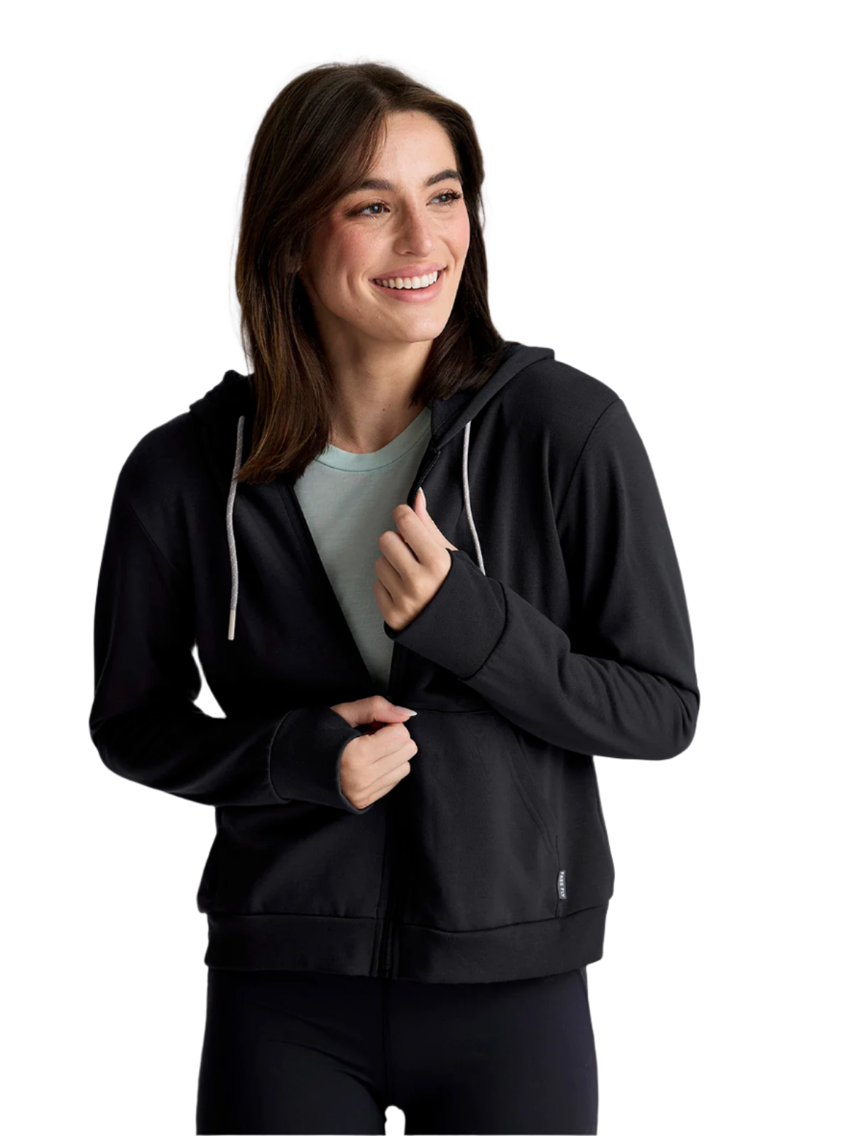 Free Fly Sweatshirts XS / Heather Black Free Fly - Women's Bamboo Lightweight Fleece Zip Hoodie