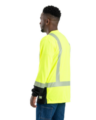 Berne - Men's Hi-Vis Class 3 Color Block Long-Sleeve T-Shirt