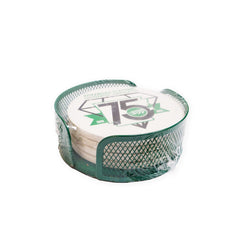 CoasterStone Accessories One Size / Green CoasterStone - Mesh Holder Gift Set w/4 Round Coasters