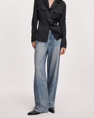 rag & bone Bottoms XXS / Scarlet rag & bone - Women's rb Miramar Wide-Leg Pant