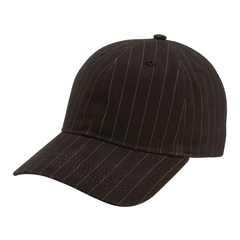 Infinity Her Headwear Adjustable / Black Pinstripe Infinity Her - KATE Peach Twill Ponytail Cap