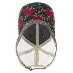 Infinity Her Headwear Infinity Her - JANET Printed Visor/Mesh-Back Ponytail Cap