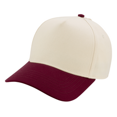 Infinity Her Headwear Adjustable / Ivory/Wine/Leopard Infinity Her - COLBIE Two-Tone Five-Panel Ponytail Cap