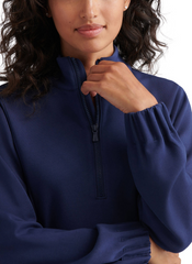 Peter Millar Sweatshirts Peter Millar - Women's Flora Knit Half-Zip Pullover - Navy