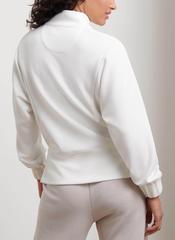 Peter Millar Sweatshirts Peter Millar - Women's Flora Knit Half-Zip Pullover - Soft White