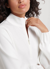 Peter Millar Sweatshirts Peter Millar - Women's Flora Knit Half-Zip Pullover - Soft White