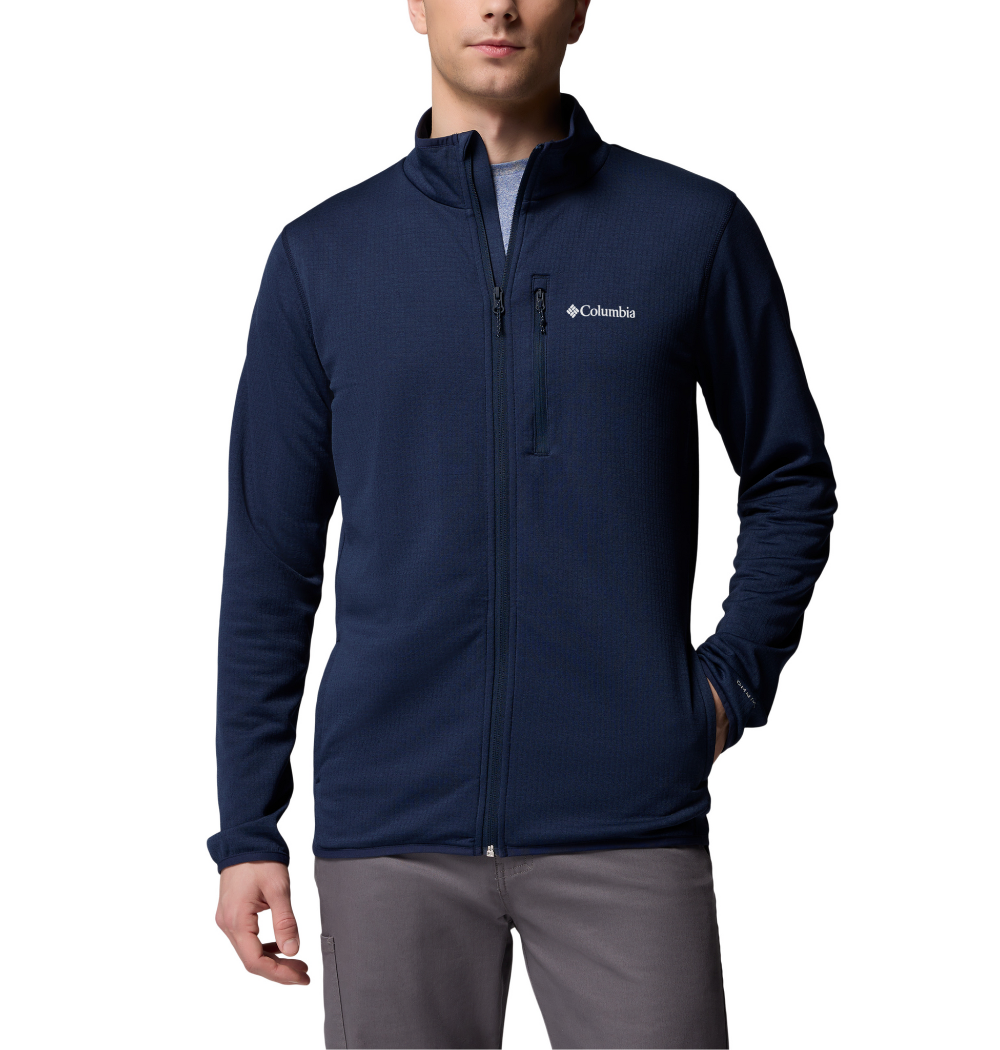 Columbia Fleece XS / Collegiate Navy Columbia - Men's Essential Hike™ Grid Fleece Full-Zip