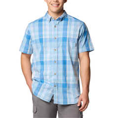 Columbia S / Ripple Blue Multi Plaid Columbia - Men's Rapid Rivers™ II Short Sleeve Shirt