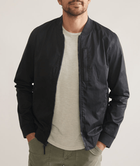 Marine Layer Outerwear Marine Layer - Men's Rossland Wax Canvas Bomber Jacket