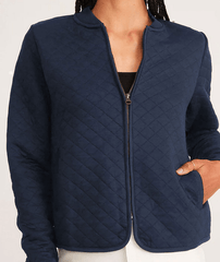 Marine Layer Outerwear XS / Navy Marine Layer - Women's Corbet Quilted Bomber