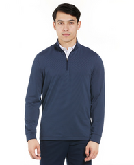 PGA Tour Polos S / Peacoat PGA Tour - Men's Feeder Stripe Mock Neck Pullover