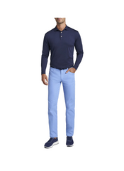 Peter Millar - Men's Performance Long-Sleeve Jersey Polo - Navy