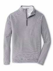 Peter Millar Layering S / Iron/White Peter Millar - Men's Perth Sugar Stripe Quarter-Zip