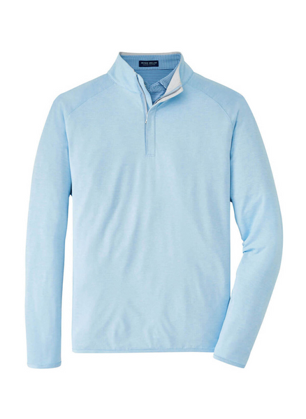 Peter Millar - Men's Stealth Performance Quarter-Zip - Blue Frost