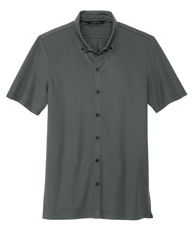 Mercer+Mettle Polos Mercer+Mettle - Men's Stretch Pique Full-Button Polo