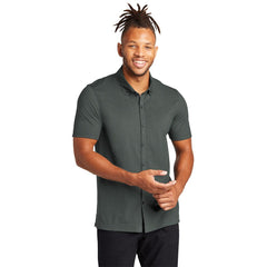 Mercer+Mettle Polos Mercer+Mettle - Men's Stretch Pique Full-Button Polo