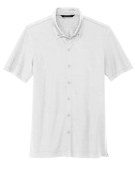 Mercer+Mettle Polos XS / White Mercer+Mettle - Men's Stretch Pique Full-Button Polo