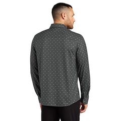 Mercer+Mettle Woven Shirts Mercer+Mettle - Men's Stretch Jersey Patterned Long Sleeve Shirt