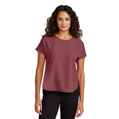 Mercer+Mettle Woven Shirts Mercer+Mettle - Women's Stretch Crepe Crew