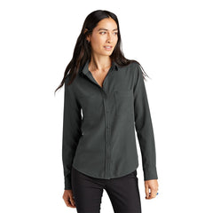 Mercer+Mettle Woven Shirts Mercer+Mettle - Women's Stretch Crepe Long Sleeve Blouse