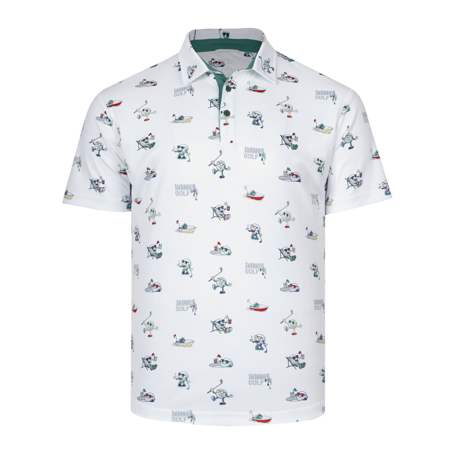 Swannies Golf Polos S / White Swannies Golf - Men's Milltown Polo