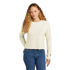 New Era Sweatshirts New Era - Women's Tri-Blend Fleece Crop Crew