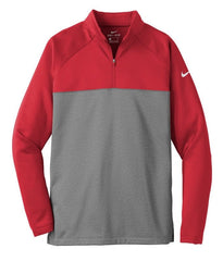 Nike Layering XS / Gym Red/Dark Grey Heather Nike - Men's Therma-FIT 1/2-Zip Fleece