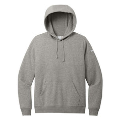 Nike Sweatshirts S / Dark Grey Heather Nike - Women's Club Fleece Sleeve Swoosh Pullover Hoodie