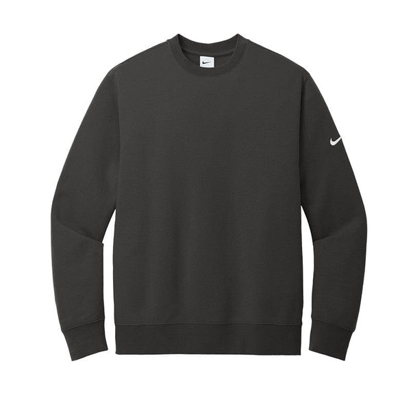 Nike Sweatshirts XS / Anthracite Nike - Men's Club Fleece Sleeve Swoosh Pullover Crew