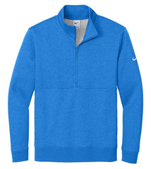 Nike Sweatshirts XS / Light Game Royal Heather Nike - Men's Club Fleece Sleeve Swoosh 1/2-Zip