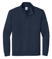 Nike Sweatshirts XS / Midnight Navy Nike - Men's Club Fleece Sleeve Swoosh 1/2-Zip