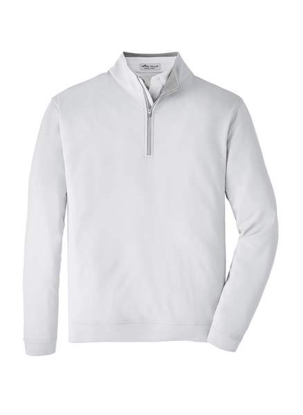 Peter Millar Layering M / British Grey Peter Millar - Men's Perth Stretch Loop Terry Quarter-Zip - British Grey