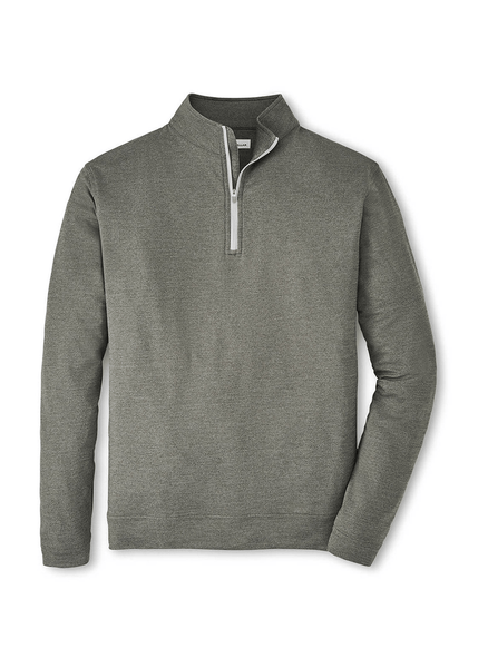 Peter Millar Layering M / Smoke Peter Millar - Men's Perth Performance Melange Quarter-Zip - Smoke