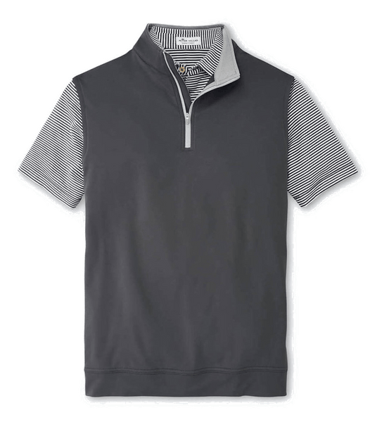 Peter Millar Layering M / Iron Peter Millar - Men's Galway Performance Quarter-Zip Vest - Iron