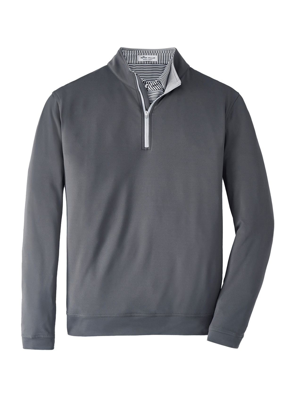 Swift Ship Layering S / Iron 3-Day Swift Ship: Peter Millar - Men's Perth Stretch Loop Terry Quarter-Zip