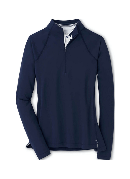 Peter Millar Layering S / Navy Peter Millar - Women's Raglan Sleeve Perth Layer Quarter-Zip - Navy