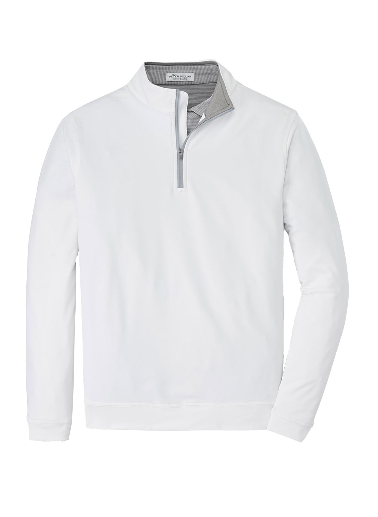 Peter Millar Layering M / White Peter Millar - Men's Perth Stretch Loop Terry Quarter-Zip - White