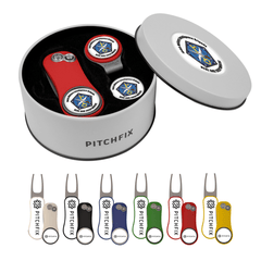 Pitchfix Accessories Pitchfix - XL 3.0 Golf Divot Repair Tool Deluxe Gift Set w/ Hat Clip